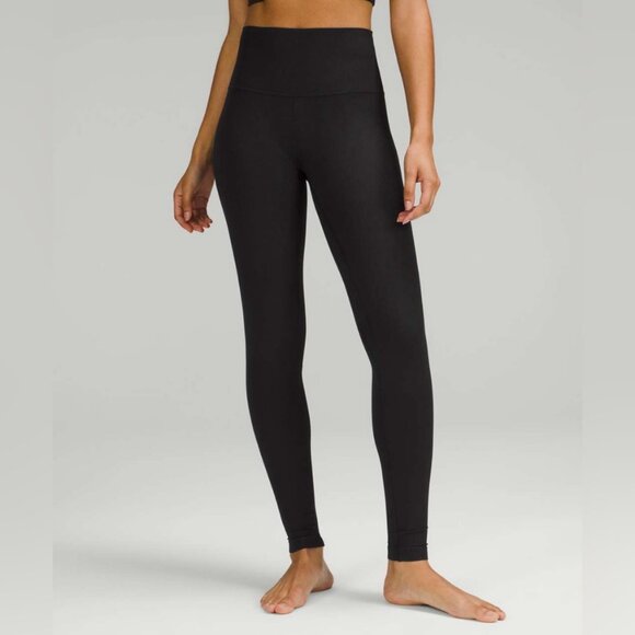 Lululemon Align Ribbed High-Rise Pant 28" Black - Picture 1 of 9